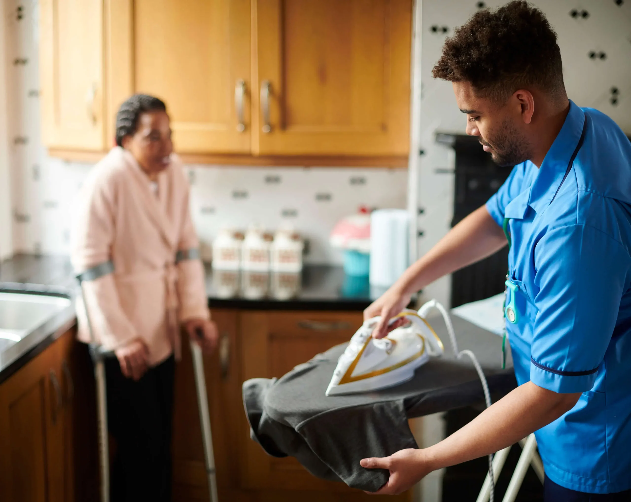 Laundry, ironing and folding home care service